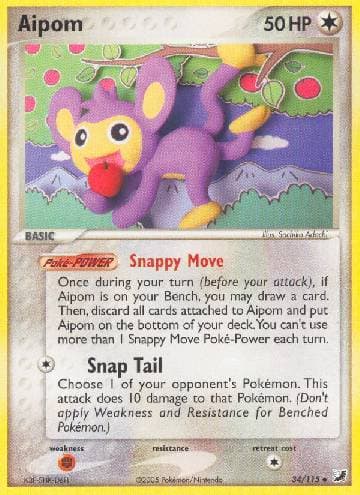 Carta Aipom (34/115) do set Unseen Forces — Pokémon TCG | Bynx