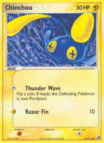 Carta Chinchou (52/115) do set Unseen Forces — Pokémon TCG | Bynx