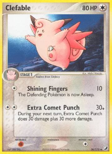 Carta Clefable (36/115) do set Unseen Forces — Pokémon TCG | Bynx