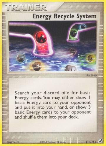 Carta Energy Recycle System (81/115) do set Unseen Forces — Pokémon TCG | Bynx