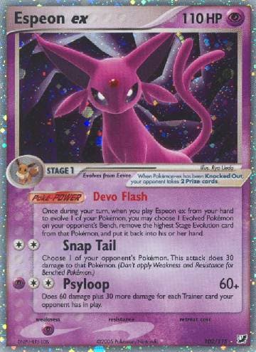 Espeon ex (102/115) — Unseen Forces