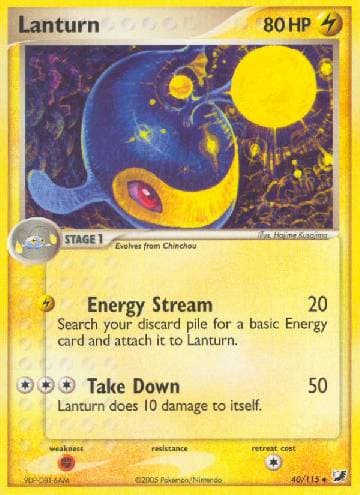 Carta Lanturn (40/115) do set Unseen Forces — Pokémon TCG | Bynx