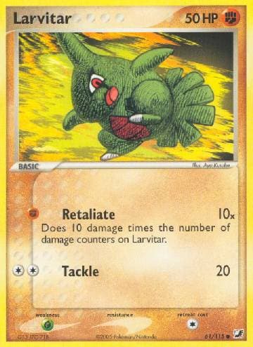 Carta Larvitar (61/115) do set Unseen Forces — Pokémon TCG | Bynx