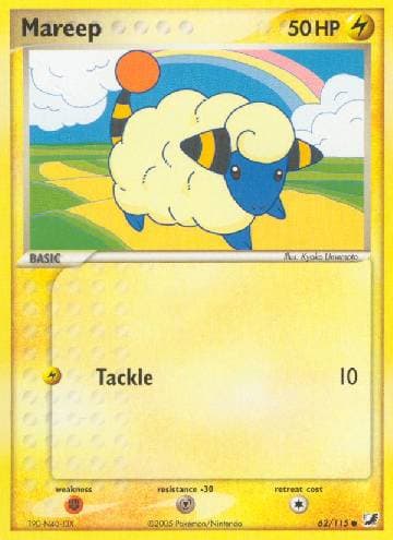 Carta Mareep (62/115) do set Unseen Forces — Pokémon TCG | Bynx