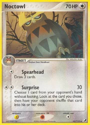 Carta Noctowl (43/115) do set Unseen Forces — Pokémon TCG | Bynx