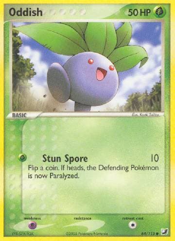 Carta Oddish (64/115) do set Unseen Forces — Pokémon TCG | Bynx