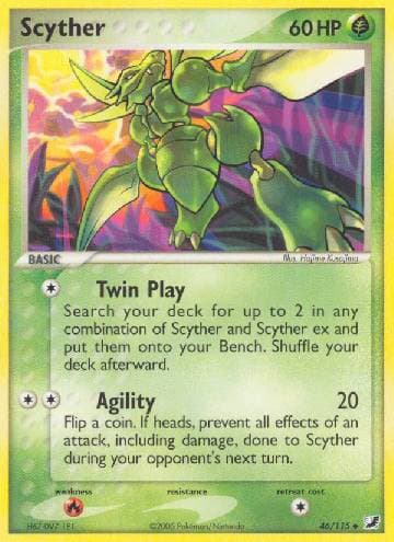Carta Scyther (46/115) do set Unseen Forces — Pokémon TCG | Bynx