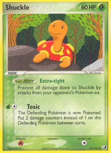 Carta Shuckle (47/115) do set Unseen Forces — Pokémon TCG | Bynx