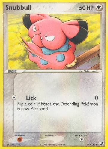 Carta Snubbull (74/115) do set Unseen Forces — Pokémon TCG | Bynx