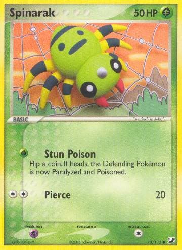 Carta Spinarak (75/115) do set Unseen Forces — Pokémon TCG | Bynx
