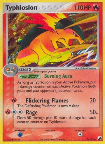 Carta Typhlosion (17/115) do set Unseen Forces — Pokémon TCG | Bynx