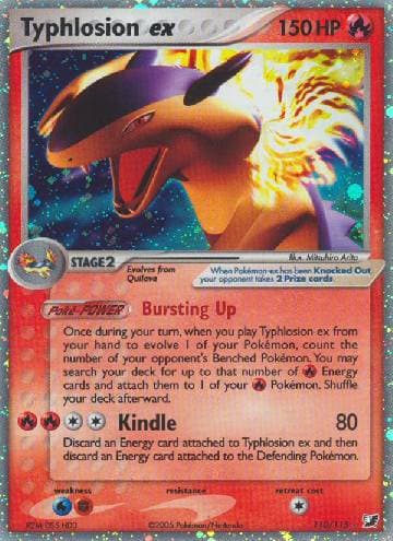 Carta Typhlosion ex (110/115) do set Unseen Forces — Pokémon TCG | Bynx