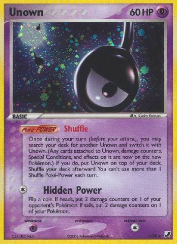 Carta Unown (!/115) do set Unseen Forces — Pokémon TCG | Bynx