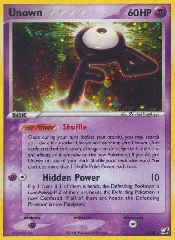 Carta Unown (F/115) do set Unseen Forces — Pokémon TCG | Bynx