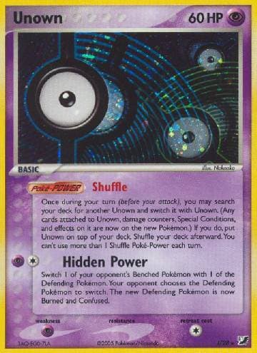Carta Unown (I/115) do set Unseen Forces — Pokémon TCG | Bynx