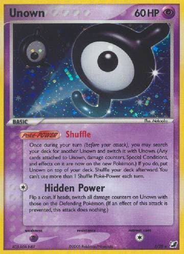 Carta Unown (J/115) do set Unseen Forces — Pokémon TCG | Bynx