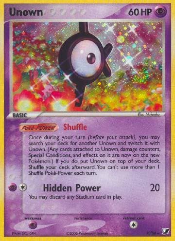 Carta Unown (K/115) do set Unseen Forces — Pokémon TCG | Bynx