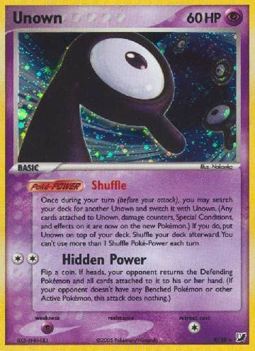 Carta Unown (R/115) do set Unseen Forces — Pokémon TCG | Bynx