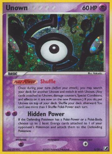 Carta Unown (S/115) do set Unseen Forces — Pokémon TCG | Bynx