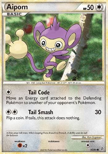 Carta Aipom (43/95) do set Revelado — Pokémon TCG | Bynx