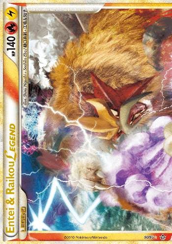 Carta Entei & Raikou LEGEND (90/95) do set Revelado — Pokémon TCG | Bynx