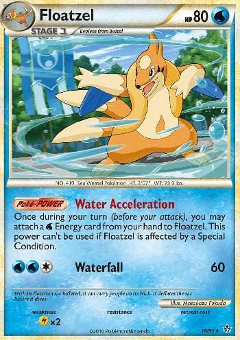 Carta Floatzel (16/95) do set Revelado — Pokémon TCG | Bynx