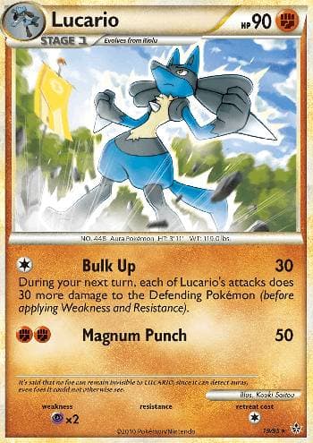 Carta Lucario (19/95) do set Revelado — Pokémon TCG | Bynx