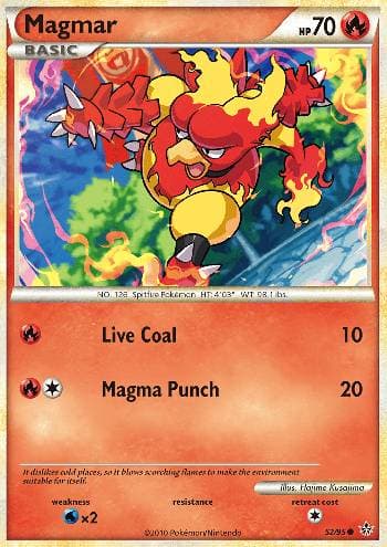 Carta Magmar (52/95) do set Revelado — Pokémon TCG | Bynx