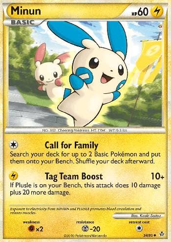 Carta Minun (34/95) do set Revelado — Pokémon TCG | Bynx