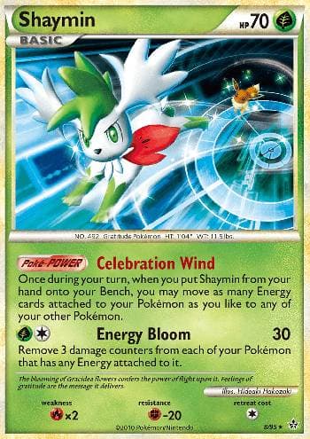 Carta Shaymin (8/95) do set Revelado — Pokémon TCG | Bynx