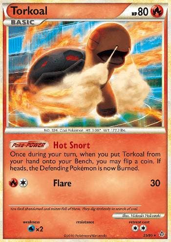 Carta Torkoal (25/95) do set Revelado — Pokémon TCG | Bynx