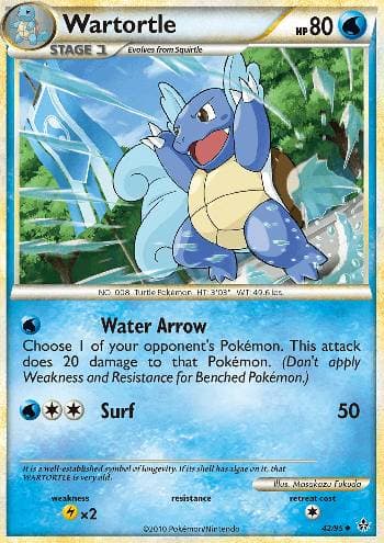 Carta Wartortle (42/95) do set Revelado — Pokémon TCG | Bynx