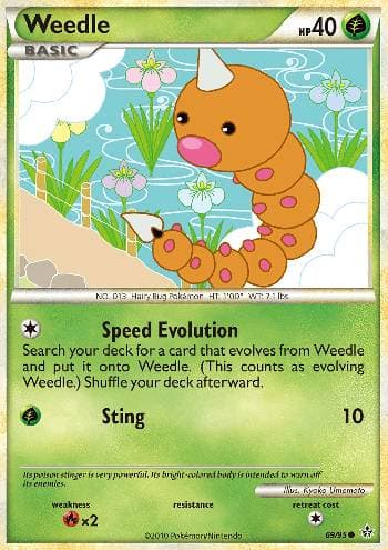 Carta Weedle (69/95) do set Revelado — Pokémon TCG | Bynx