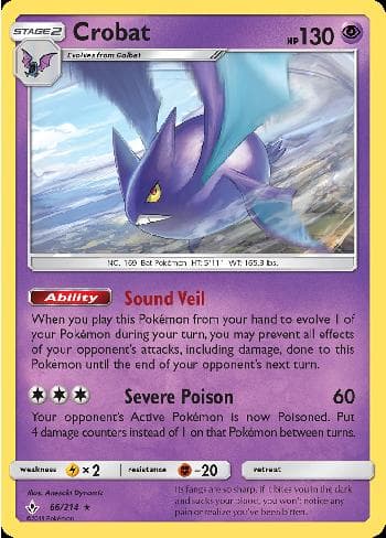 Carta Crobat (66/214) do set Elos Inquebráveis — Pokémon TCG | Bynx