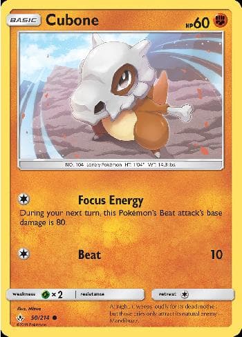 Carta Cubone (90/214) do set Elos Inquebráveis — Pokémon TCG | Bynx