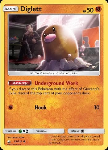 Carta Diglett (85/214) do set Elos Inquebráveis — Pokémon TCG | Bynx
