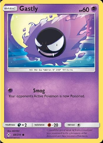 Carta Gastly (68/214) do set Elos Inquebráveis — Pokémon TCG | Bynx