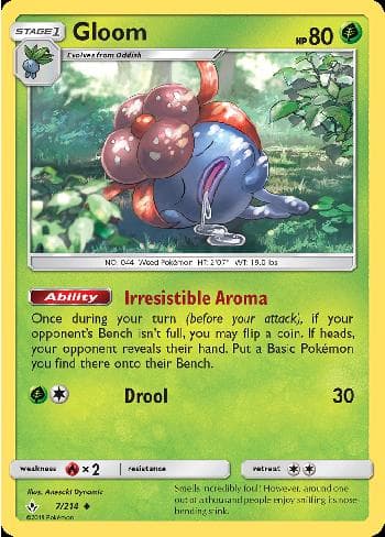 Carta Gloom (7/214) do set Elos Inquebráveis — Pokémon TCG | Bynx