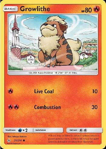 Carta Growlithe (21/214) do set Elos Inquebráveis — Pokémon TCG | Bynx