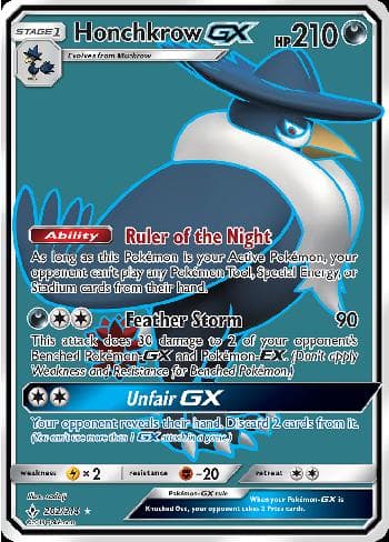 Carta Honchkrow-GX (202/214) do set Elos Inquebráveis — Pokémon TCG | Bynx
