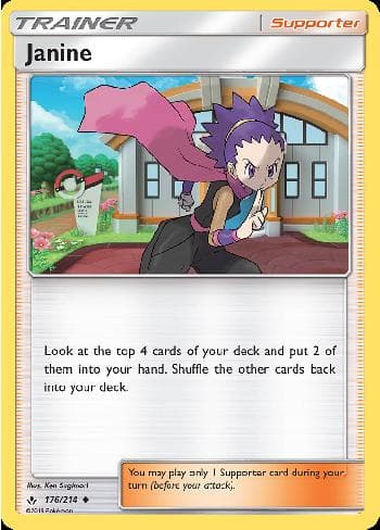 Carta Janine (176/214) do set Elos Inquebráveis — Pokémon TCG | Bynx