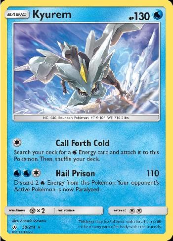 Carta Kyurem (50/214) do set Elos Inquebráveis — Pokémon TCG | Bynx
