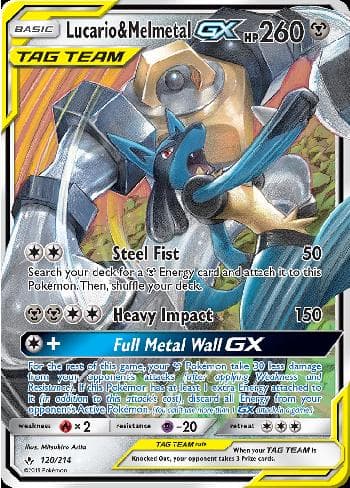 Lucario & Melmetal-GX (120/214) — Elos Inquebráveis