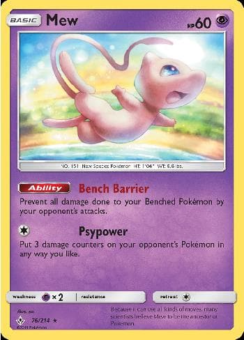 Carta Mew (76/214) do set Elos Inquebráveis — Pokémon TCG | Bynx