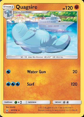 Carta Quagsire (97/214) do set Elos Inquebráveis — Pokémon TCG | Bynx