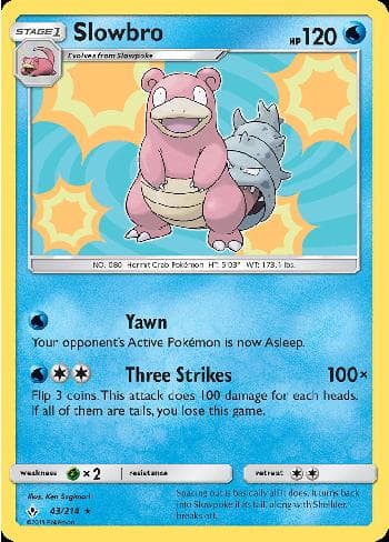 Carta Slowbro (43/214) do set Elos Inquebráveis — Pokémon TCG | Bynx