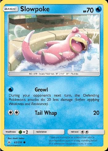 Carta Slowpoke (42/214) do set Elos Inquebráveis — Pokémon TCG | Bynx