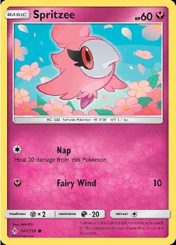 Carta Spritzee (141/214) do set Elos Inquebráveis — Pokémon TCG | Bynx