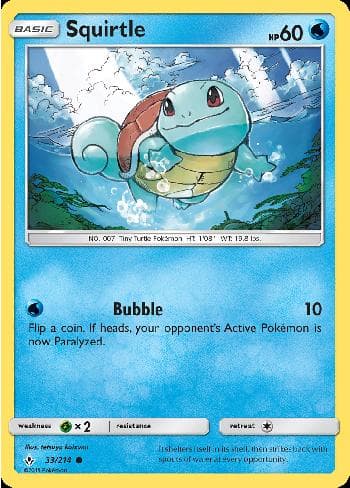 Carta Squirtle (33/214) do set Elos Inquebráveis — Pokémon TCG | Bynx