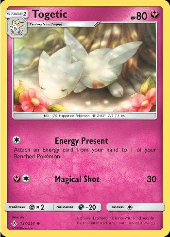 Carta Togetic (137/214) do set Elos Inquebráveis — Pokémon TCG | Bynx